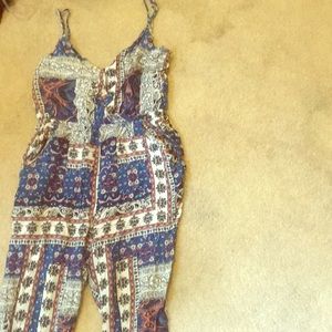 Comfy geometric strappy pantsuit 👖